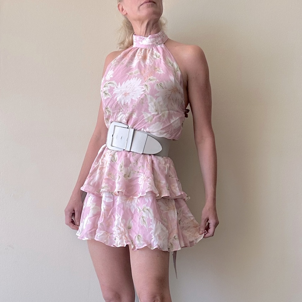 Yumi Kim Pink Ruffle Dress M New $300